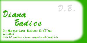 diana badics business card